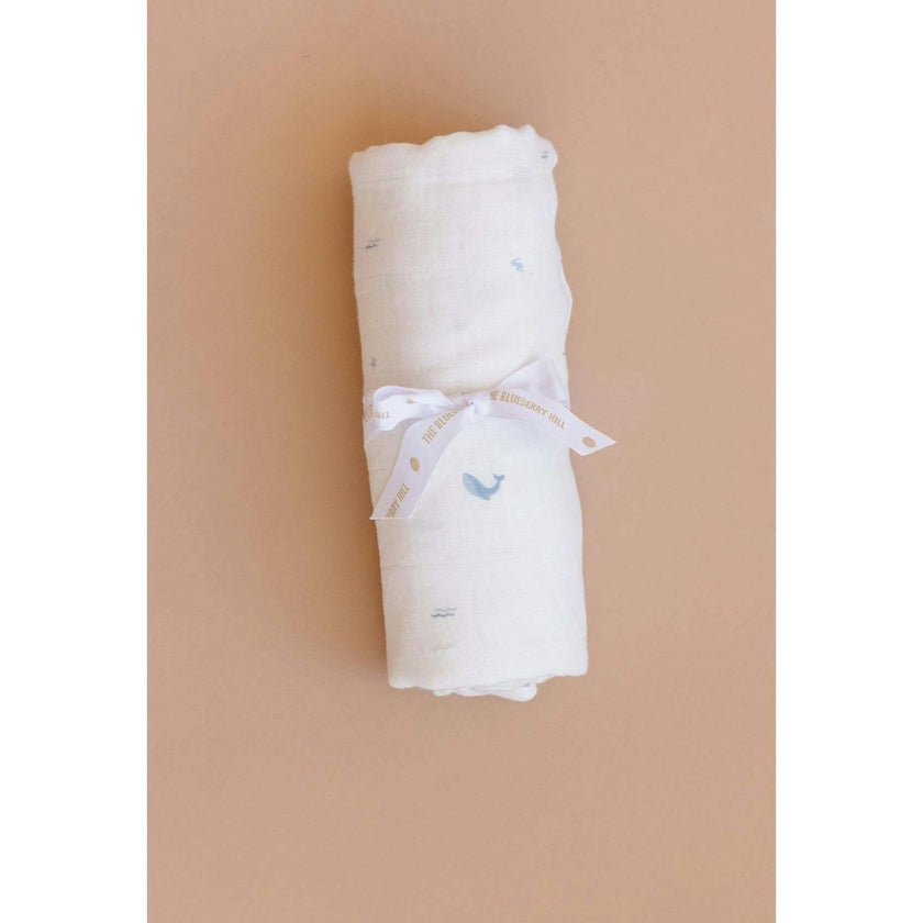 Nautical Swaddle and Teether Set - Crab