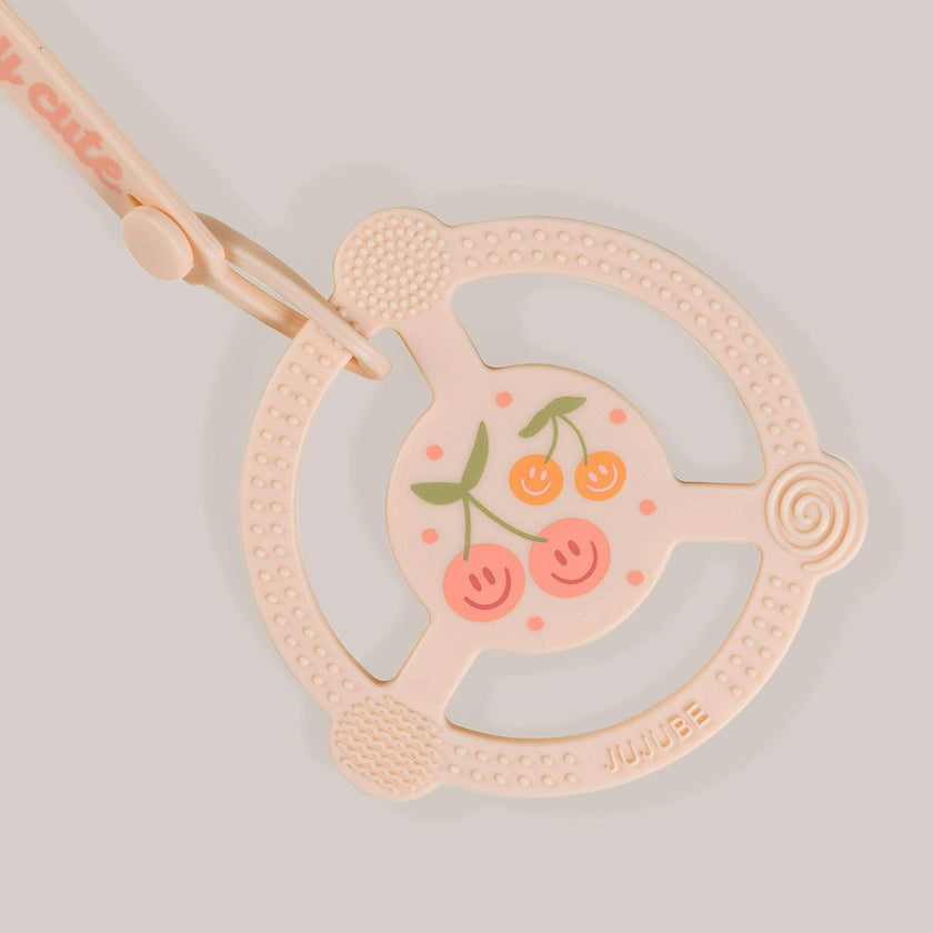 JuJuBe × Studio Oh! Silicone Teether Ring With Detachable Clip
