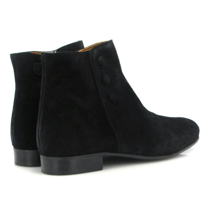 Suede Boots, Black