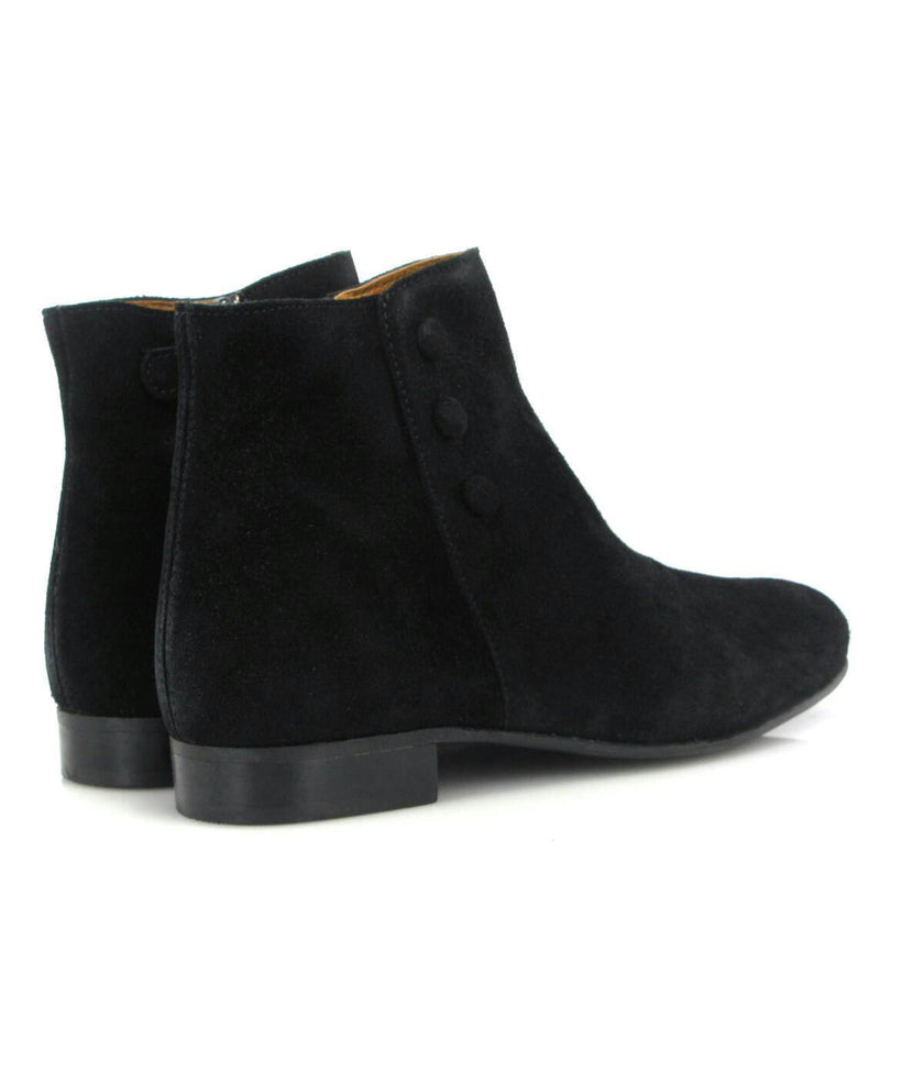 Suede Boots, Black