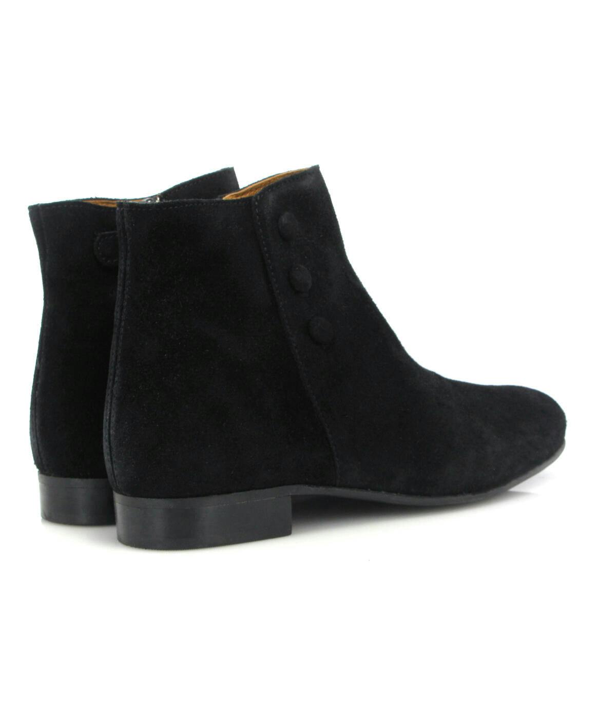 Suede Boots, Black