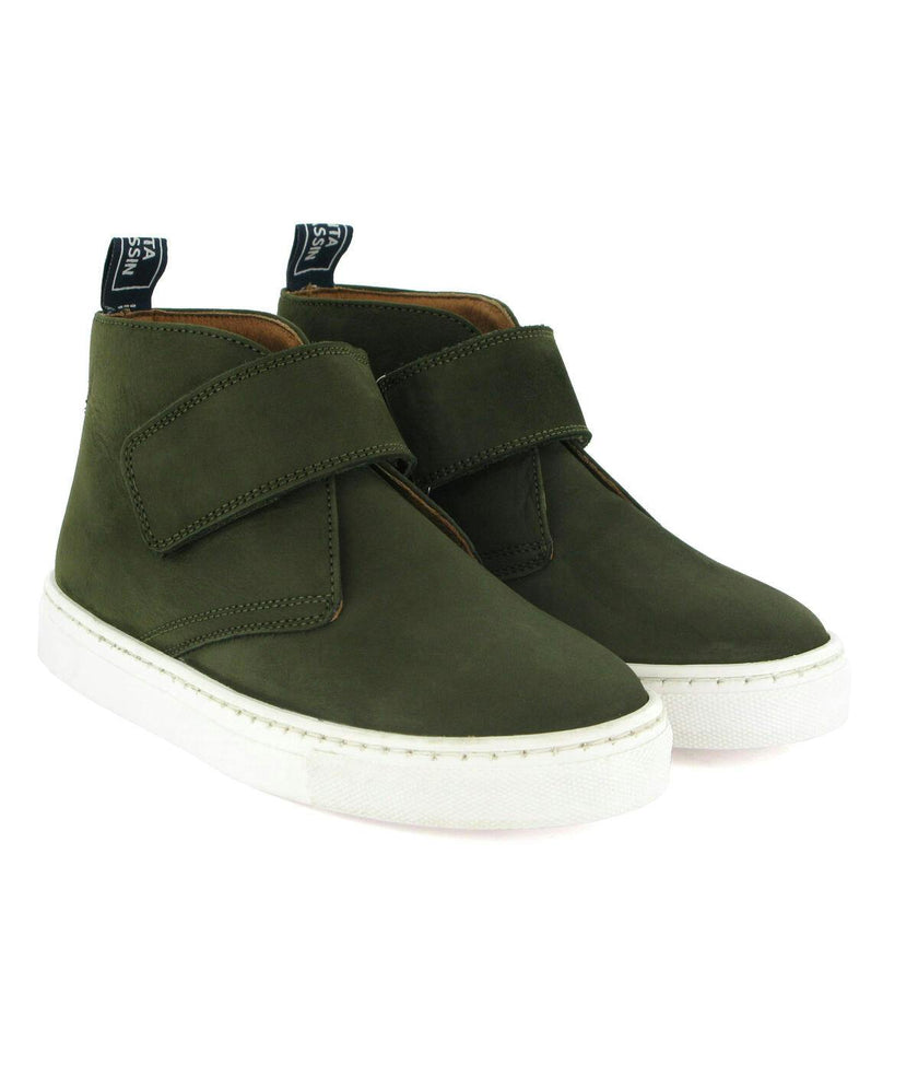 Sneaker Boots - dark green nubuck