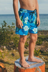 HIBISCUS AZUL - SWIMSHORTS
