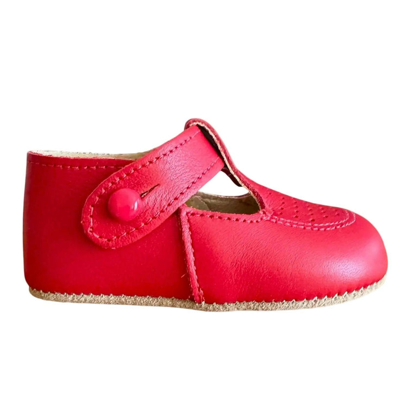 Bailey Pre-Walker Baby Shoes - Pillar Box Red