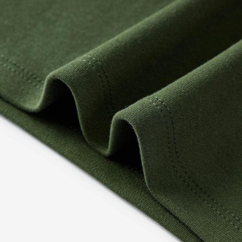 Dark Green Brushed Long Sleeve T-Shirt