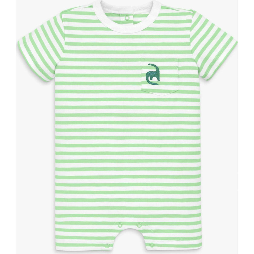 Baby embroidered stripe pocket shortie