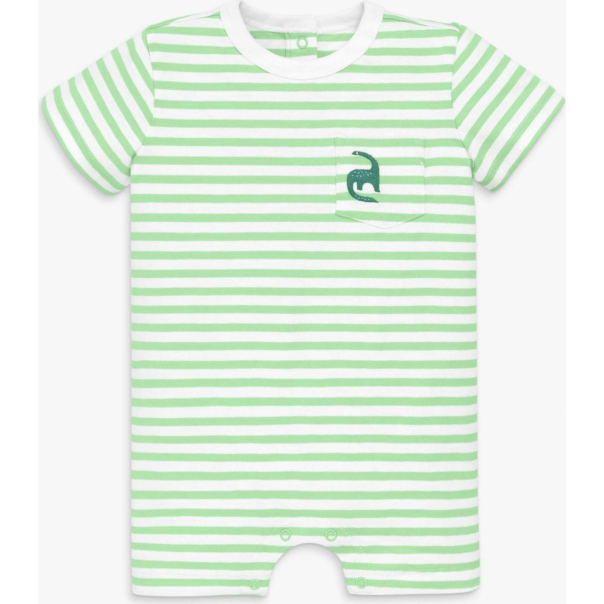Baby embroidered stripe pocket shortie