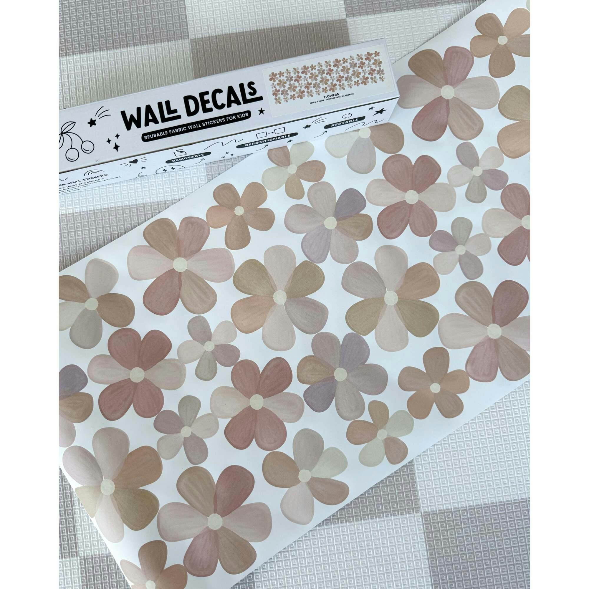 Peel & Stick Fabric Wall Stickers - Flowers
