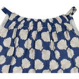 Colette Girl's Top and Short Set Shell Beach Navy, Blue