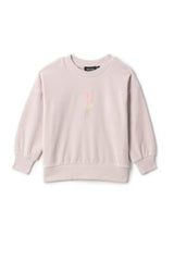 Ballerina Embroidered Long Sleeve Sweatshirt