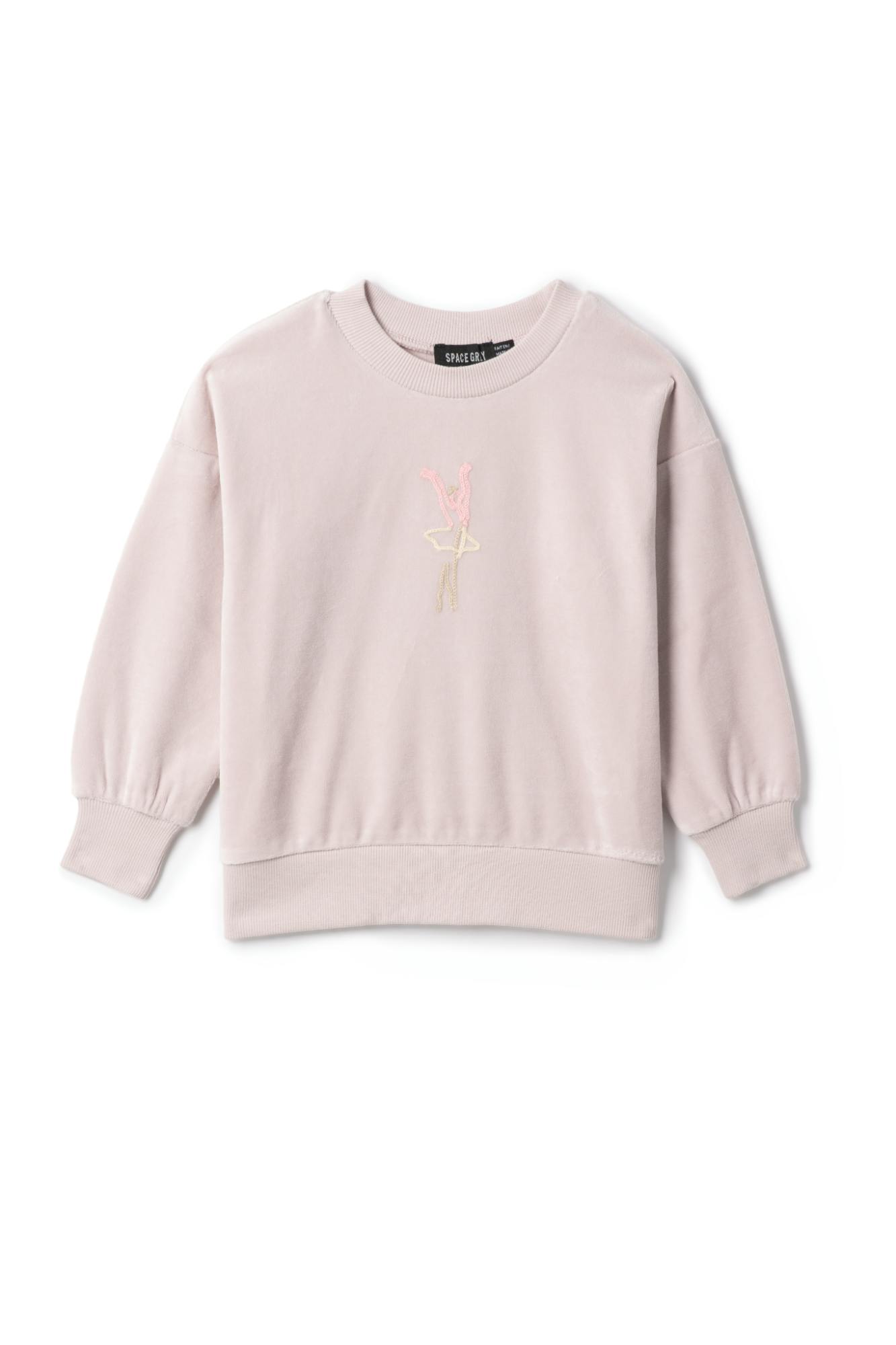 Ballerina Embroidered Sweatshirt Primrose