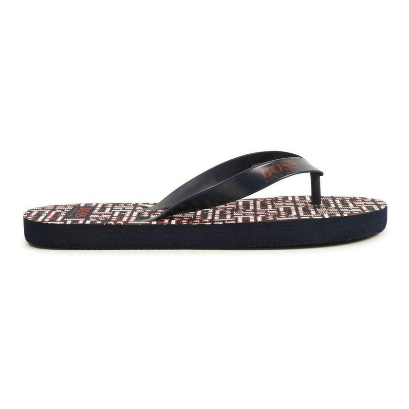 Navy Logo Flip Flop