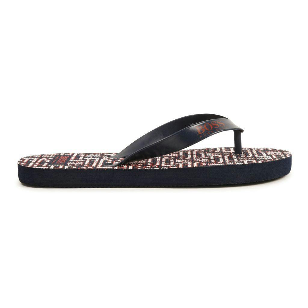 Navy Logo Flip Flop