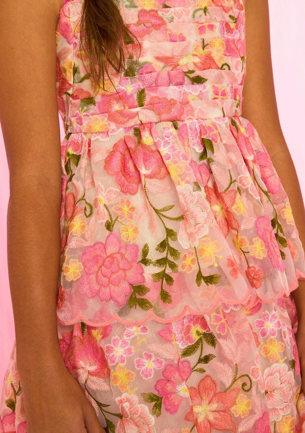 Avery Embroidered Maxi Dress