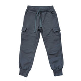 Boys Cargo Fleece Pant in Stormy Blue