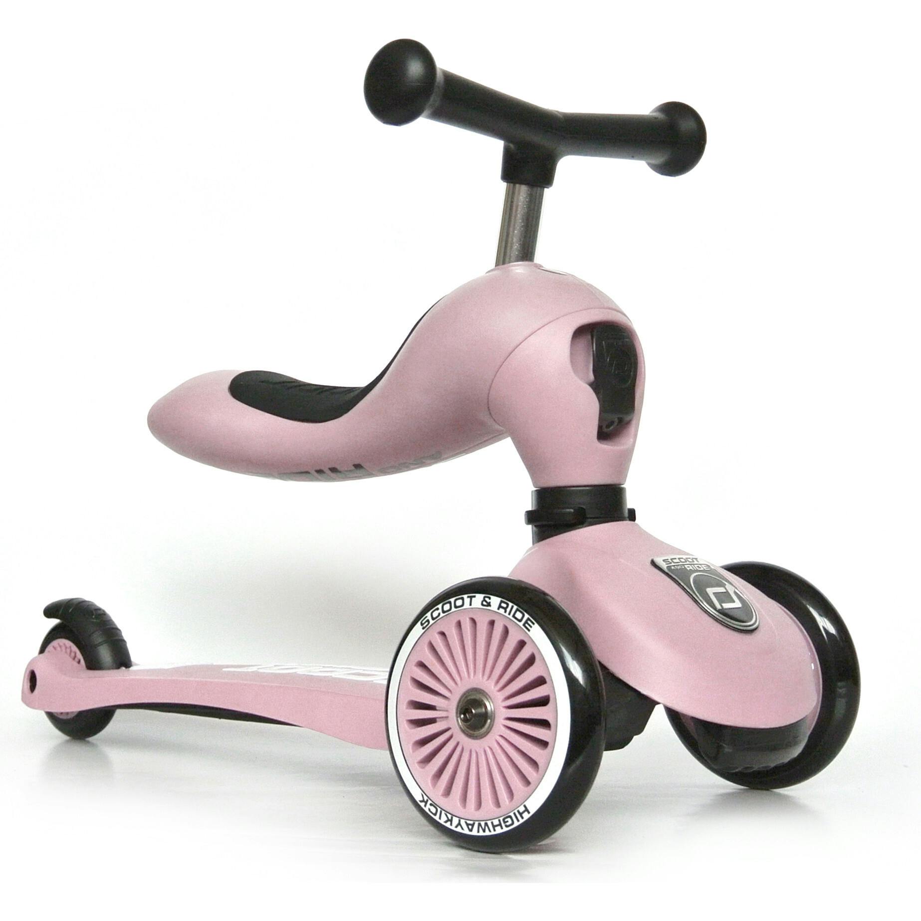HighwayKick 1 Scooter and Ride On Toy Rose