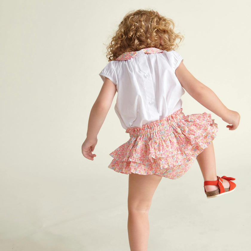 Hand-Smocked Baby Skort Lilou