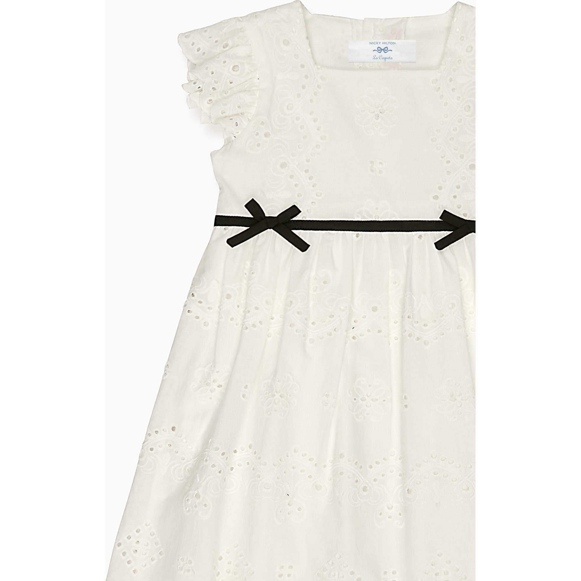 Nicky Hilton x La Coqueta Ivory Edie Girl Dress