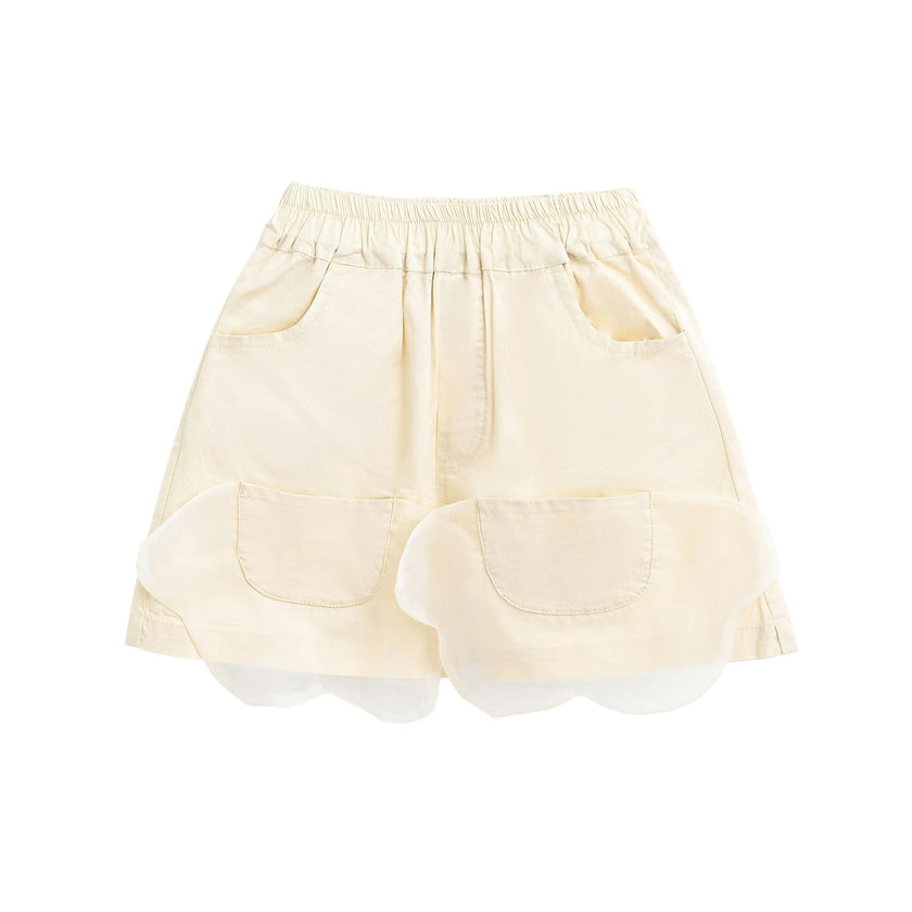 Mauve Cream Sequin Shorts Set
