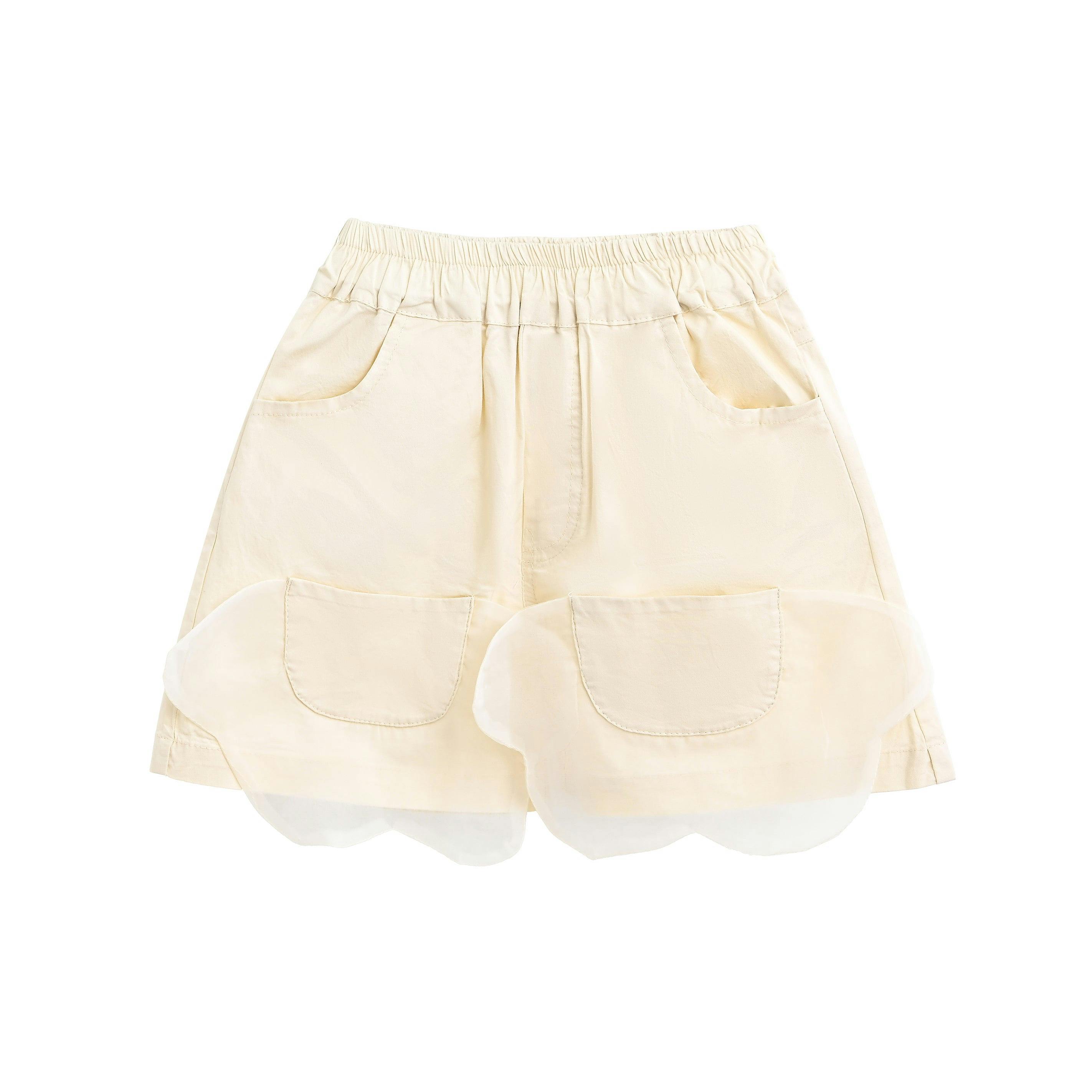 Mauve Cream Sequin Shorts Set