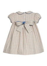 Smocked Natalie Dress - Durham Windowpane