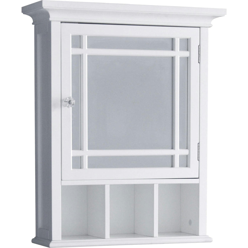 Neal Wooden Medicine Cabinet with Mirrored Door