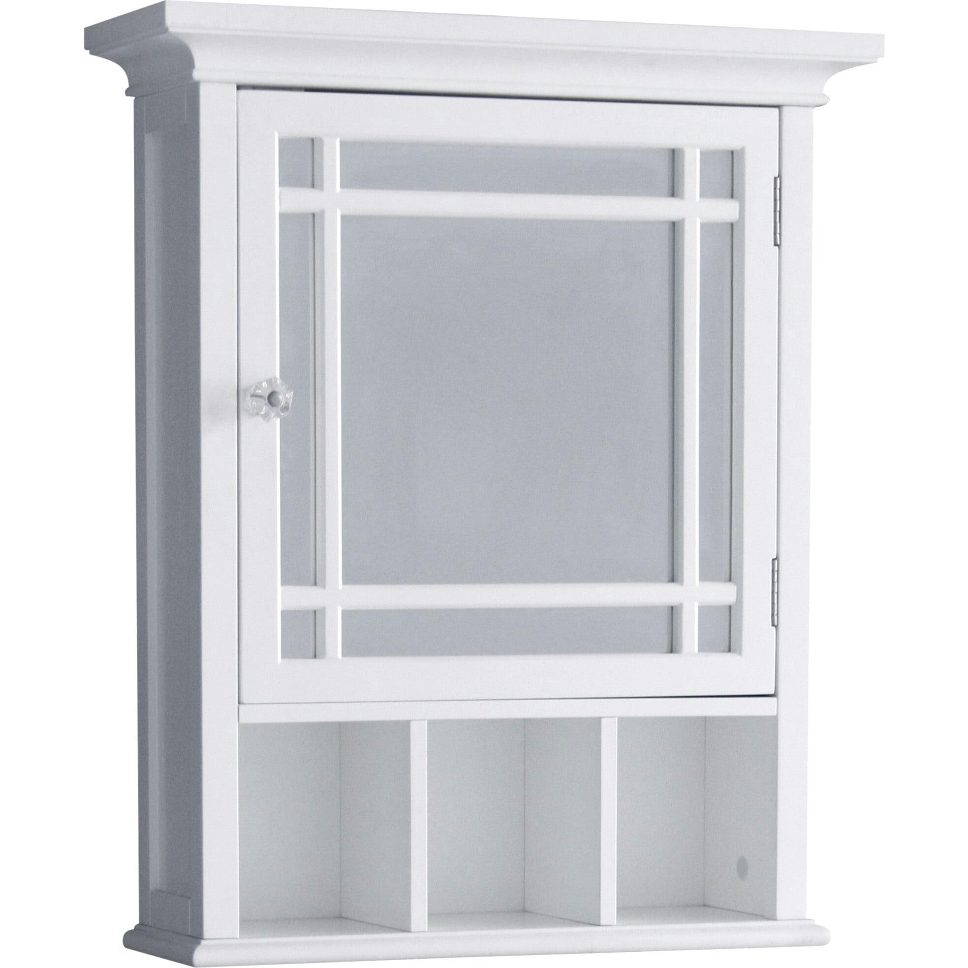 Neal Wooden Medicine Cabinet with Mirrored Door