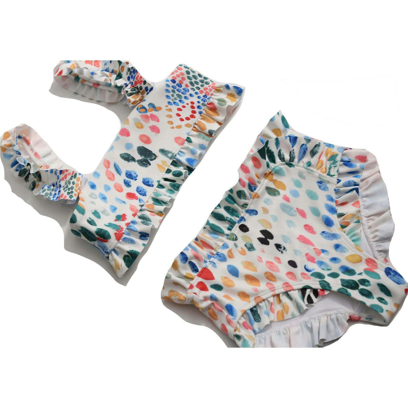 MISTY RUFFLED TANKINI