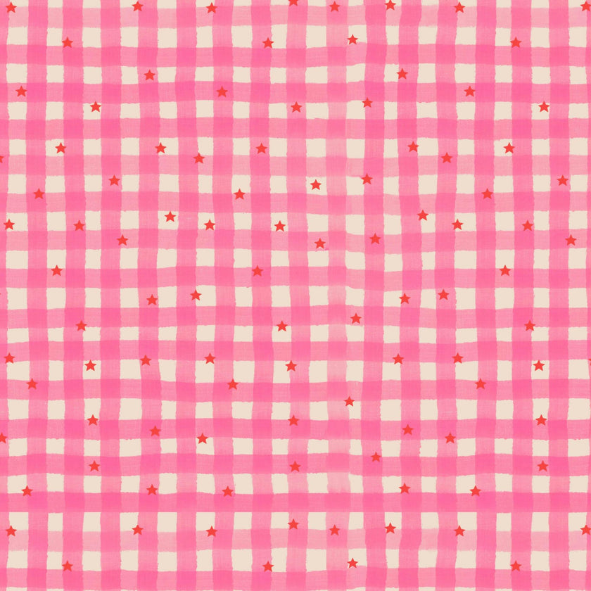 Gingham stars set