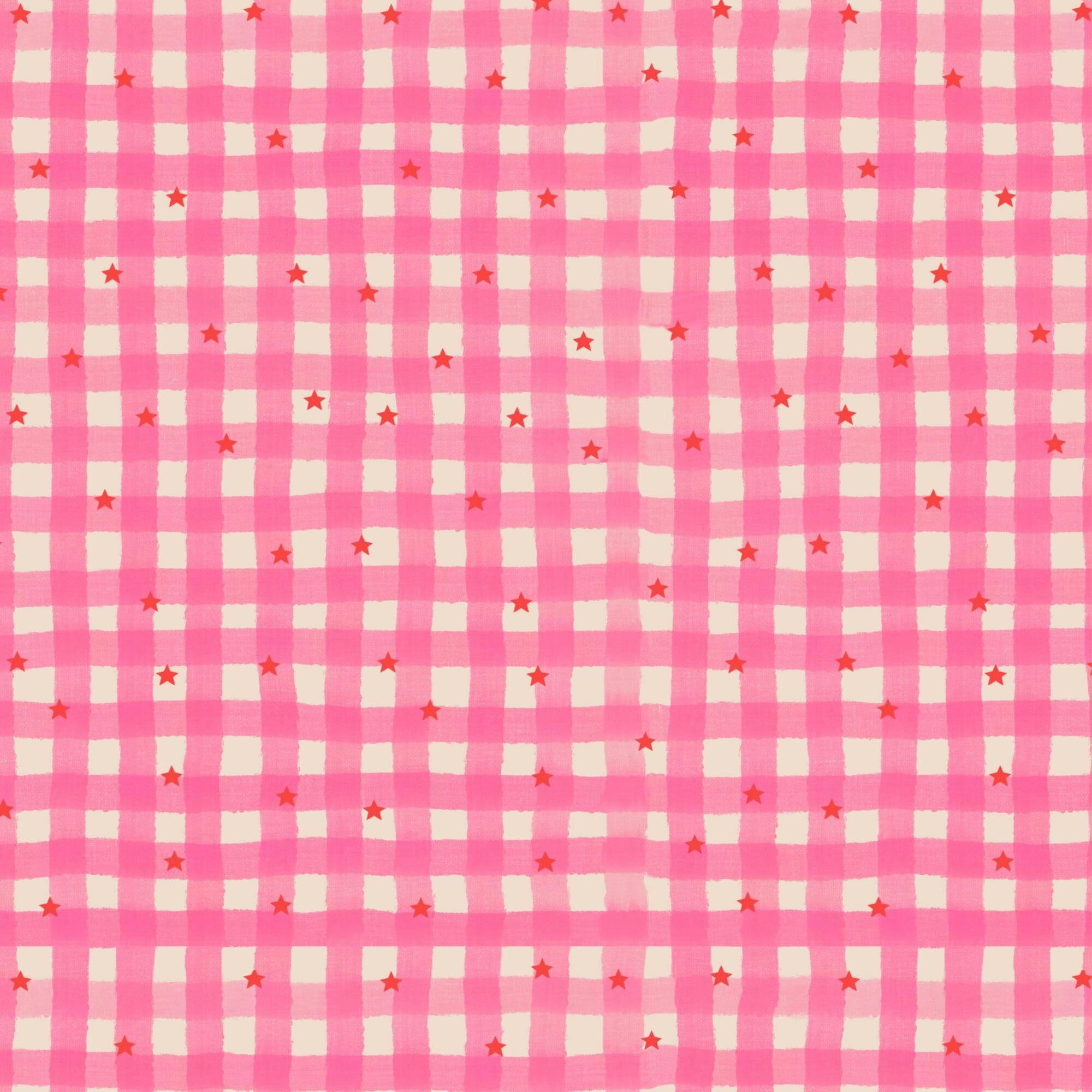 Gingham stars set