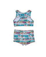 Girls Racer Bikini (Bondi Print)