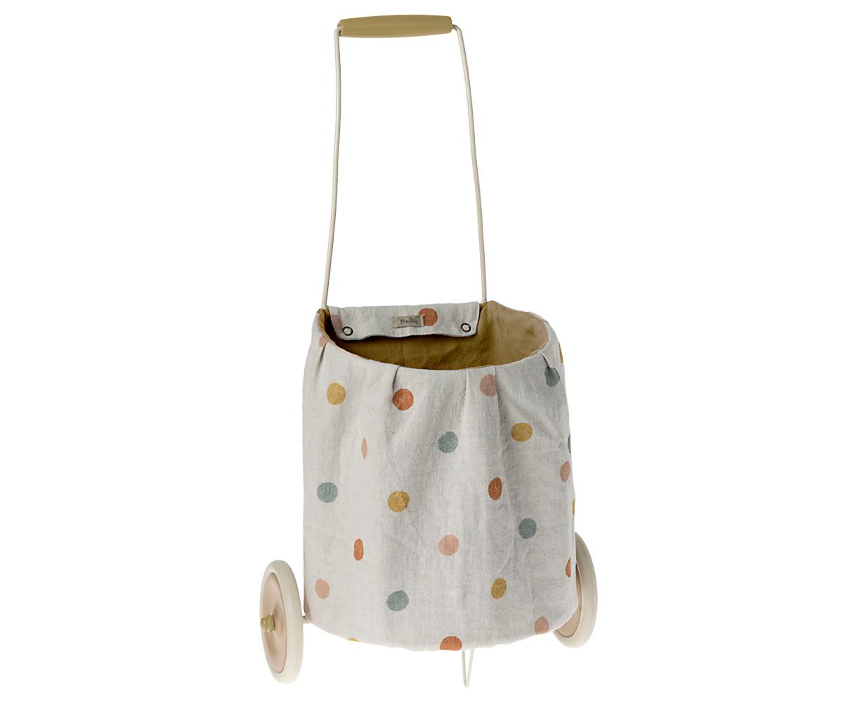 Trolley, Multi dots - Yellow