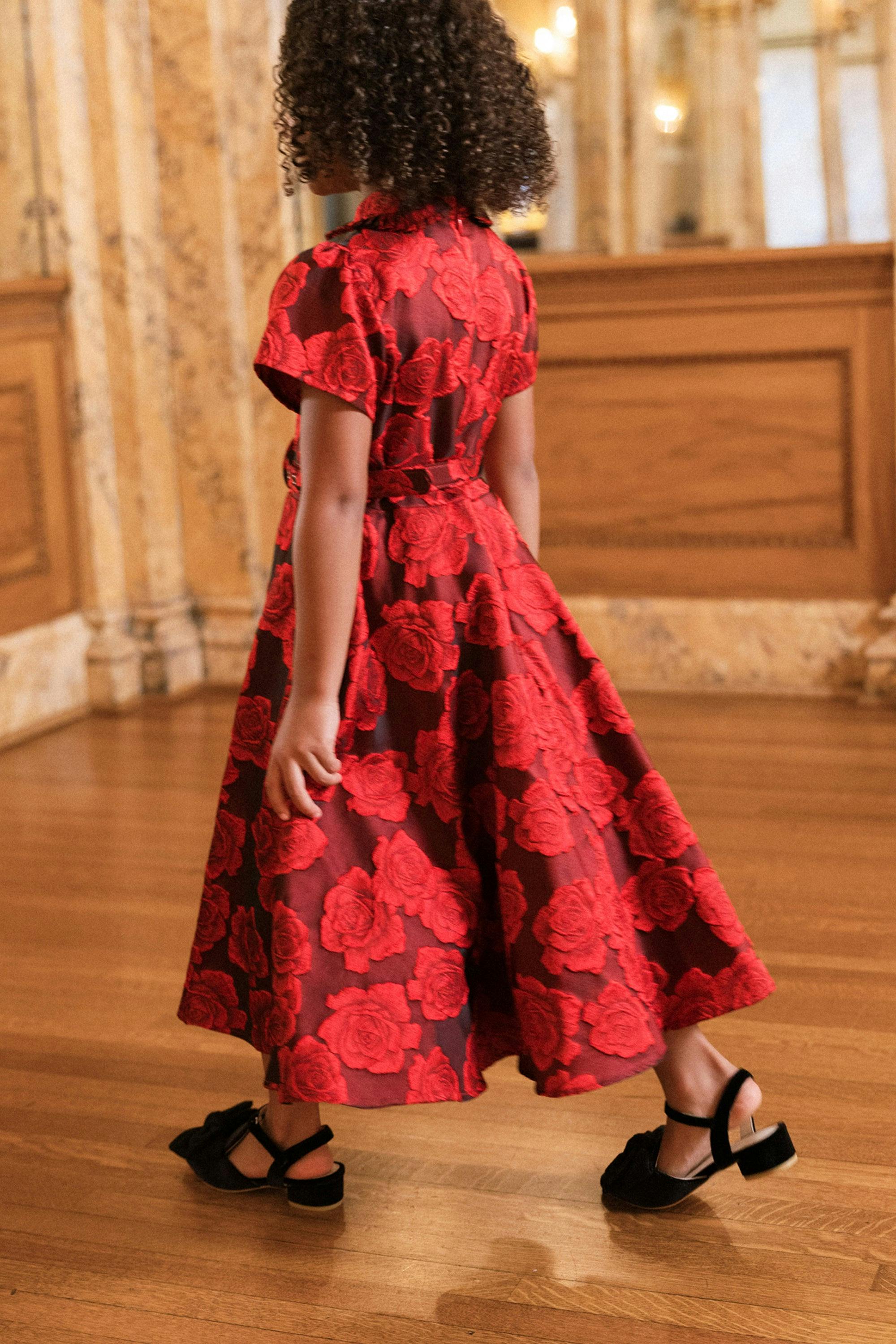 Mini Remi Dress in Vibrant Rose