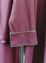 Women's Parker Pajama Set - Aubergine / Olive