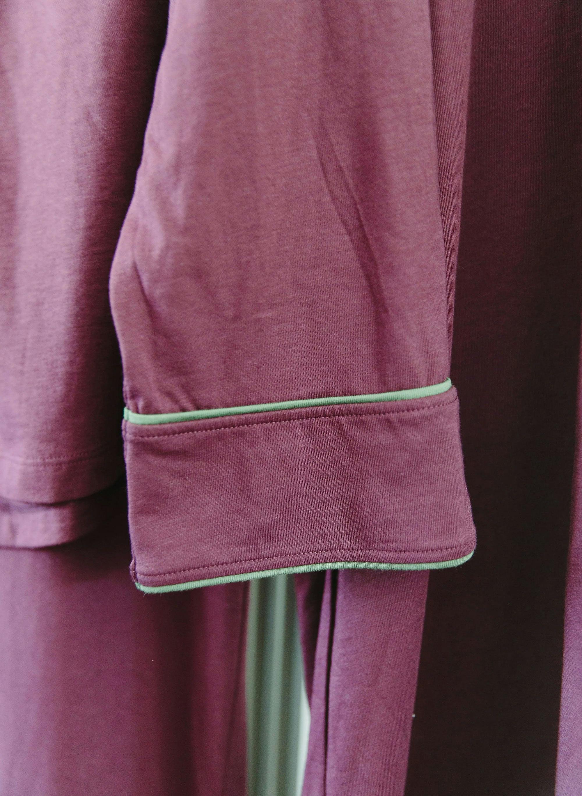 Women's Parker Pajama Set - Aubergine / Olive