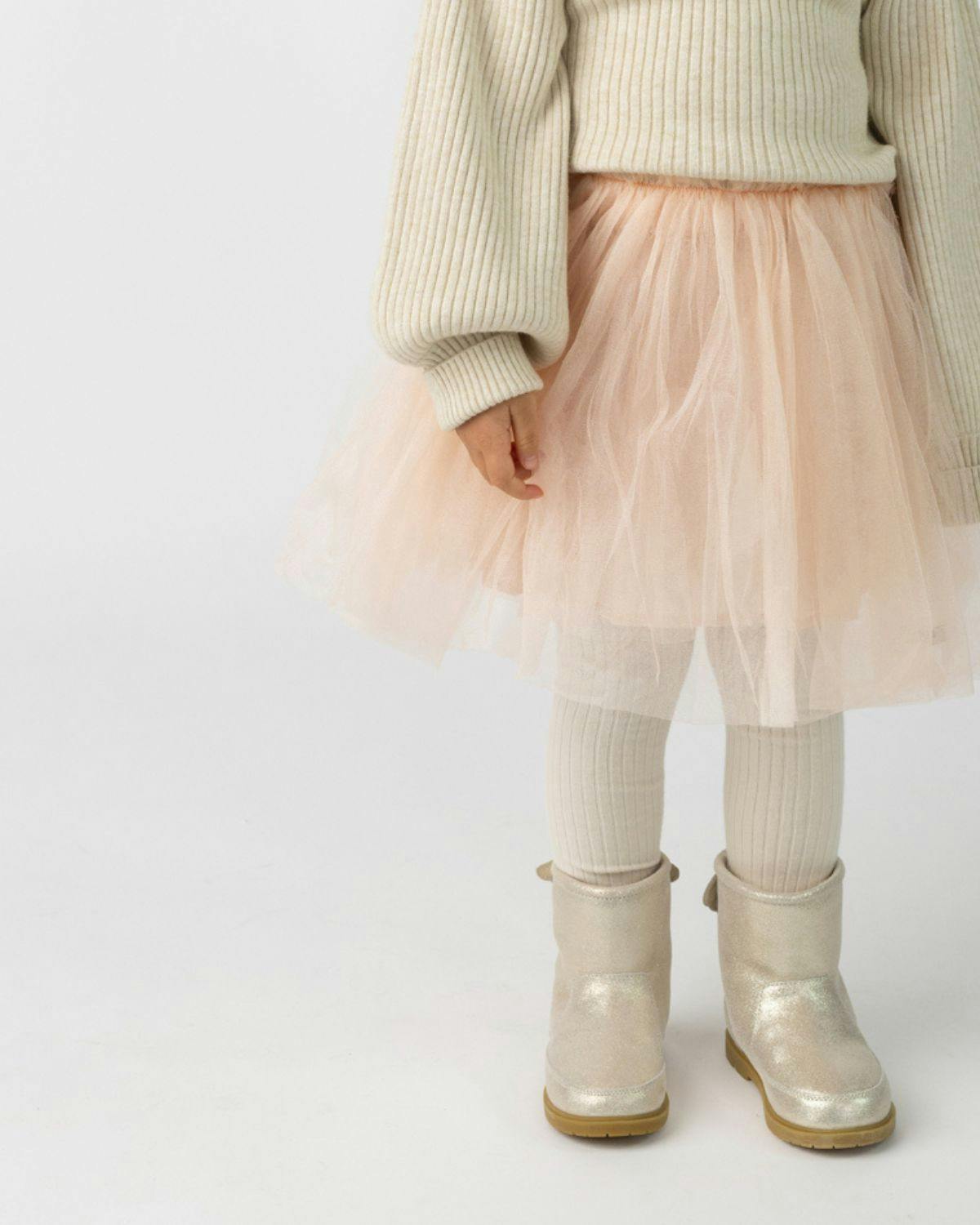 Pien Skirt | Soft Powder Metallic