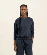 Womens Recycled Fleece Sweatshirt - Recycled Fleece - Blue Nights