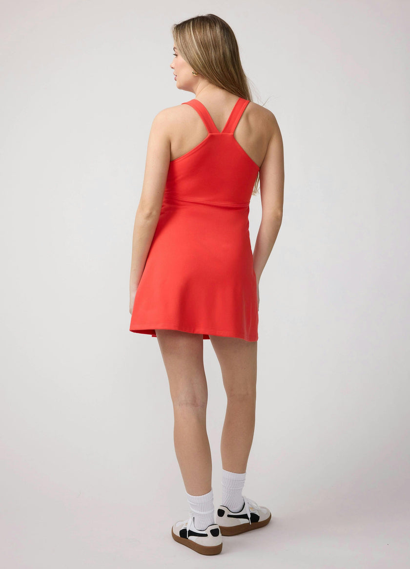 Maternity Active Dress with Built-In Shorts & Double Layer Bra