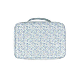 slate floral tri-fold cosmetic case