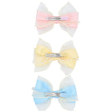Multicolor Ribbon Bow Hairclip Set