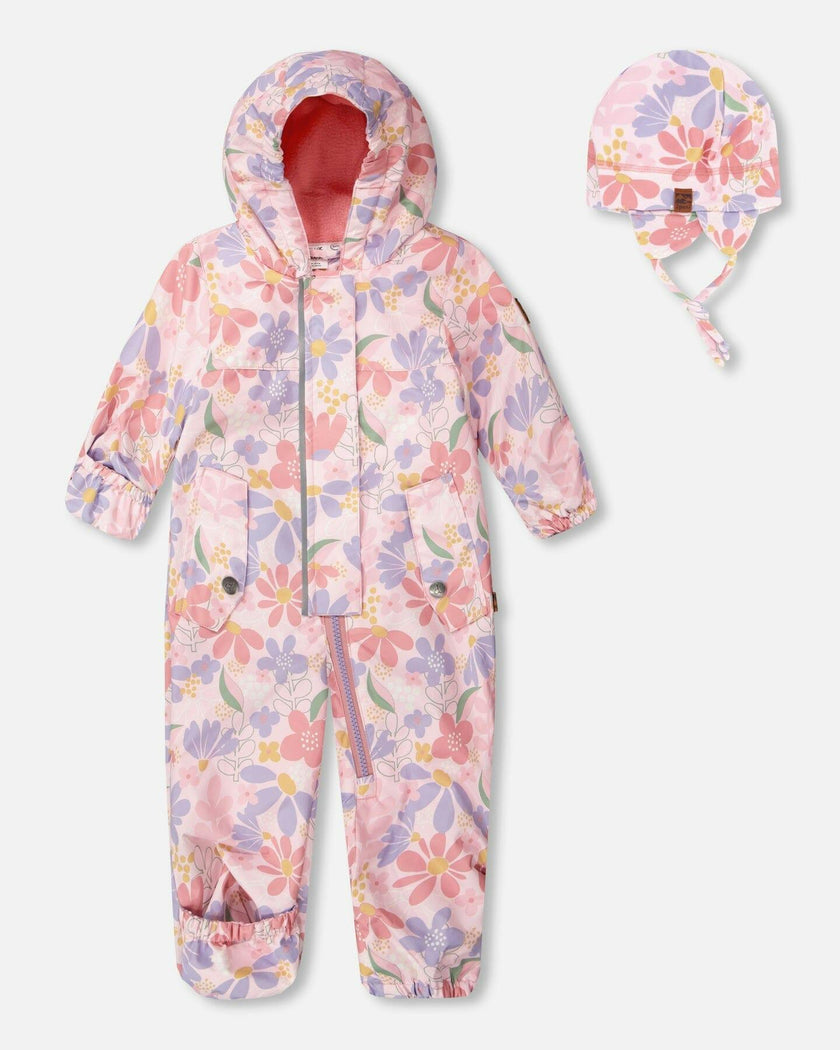 Baby Mid-Season One-Piece Outerwear With Hat