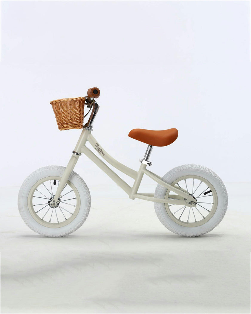 Bicycle BALANCE BIKE Ivory White + Helmet