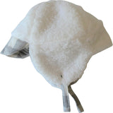 Winter Hat With Velcro Straps, Grey