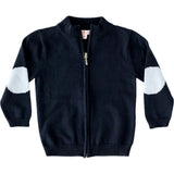 Navy Full Zip Sweater
