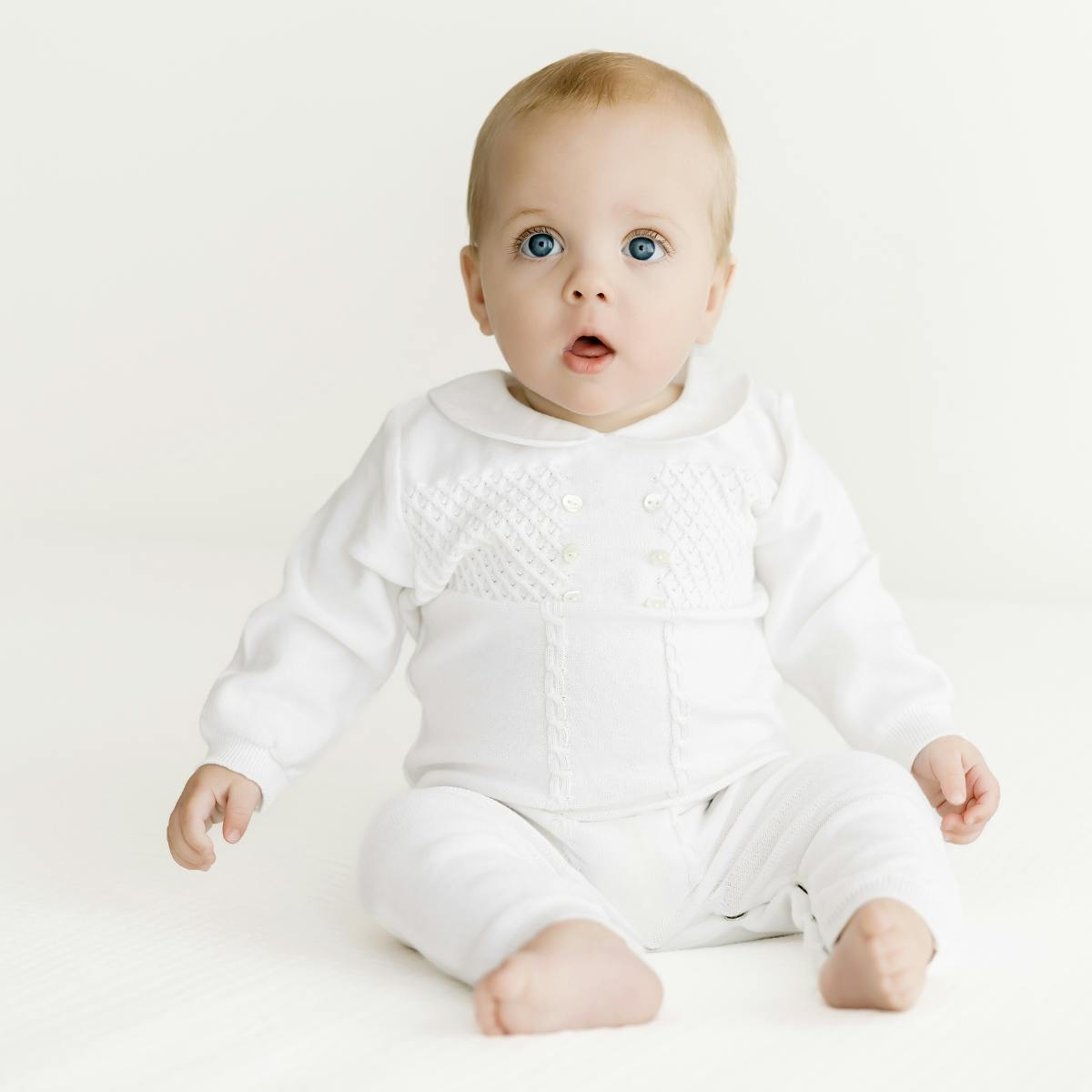 Diamond Lattice Knit Longall Pink