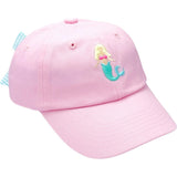 Pink Mermaid Bow Baseball Hat (Baby/Toddler, Youth)