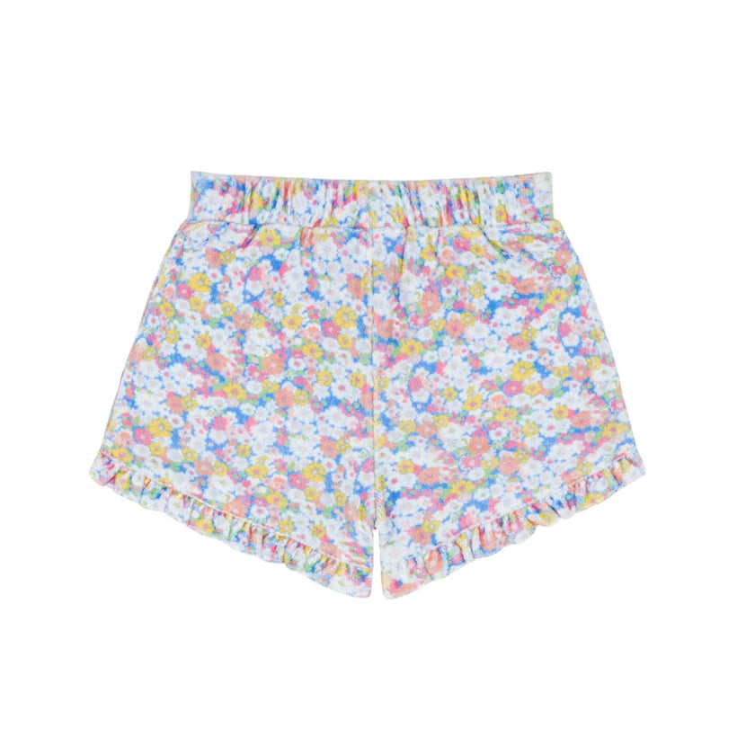 girls jasmine blossom french terry ruffle short