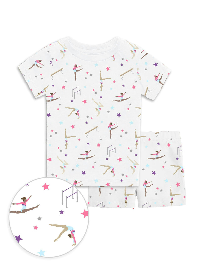 The Organic Short Sleeve Pajama Set [Gymnastics]