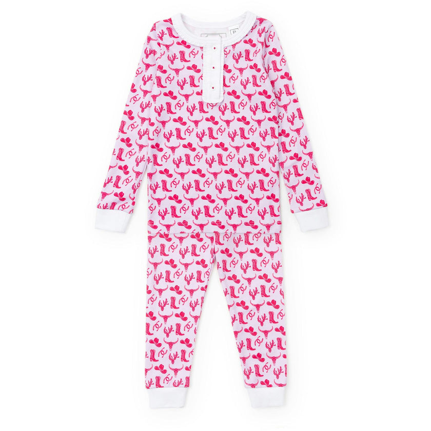 Alden Girls' Pajama Pant Set - Wild West Pink