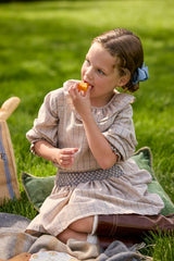 Smocked Molly Skirt - Durham Windowpane